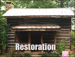 Historic Log Cabin Restoration  White County, Georgia